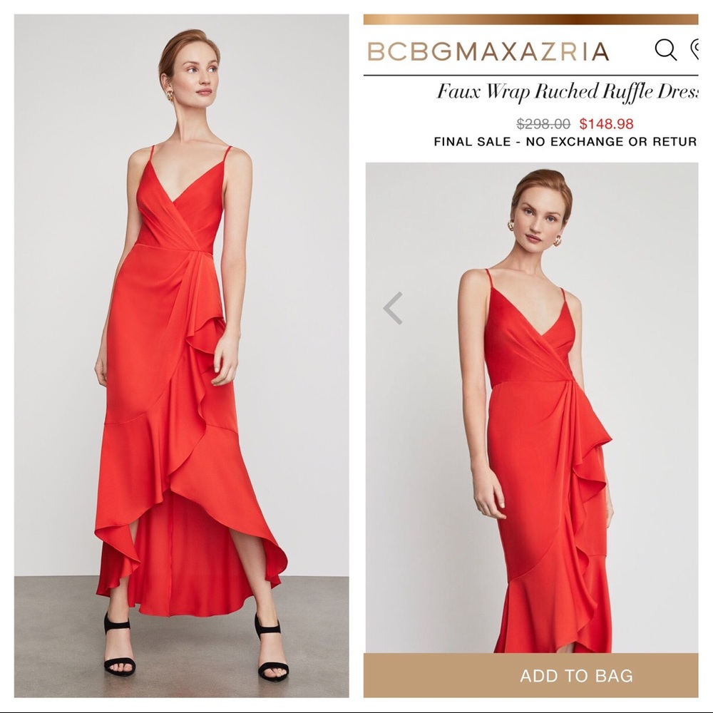 BCBG Ruffle Gown / Dress